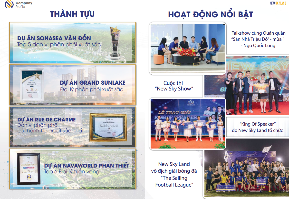 Thành tựu New Sky Land