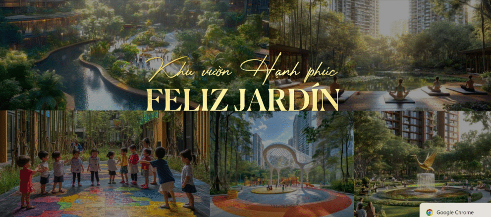 Tiện ích khu vườn hạnh phúc dự án Sun Feliza Suites