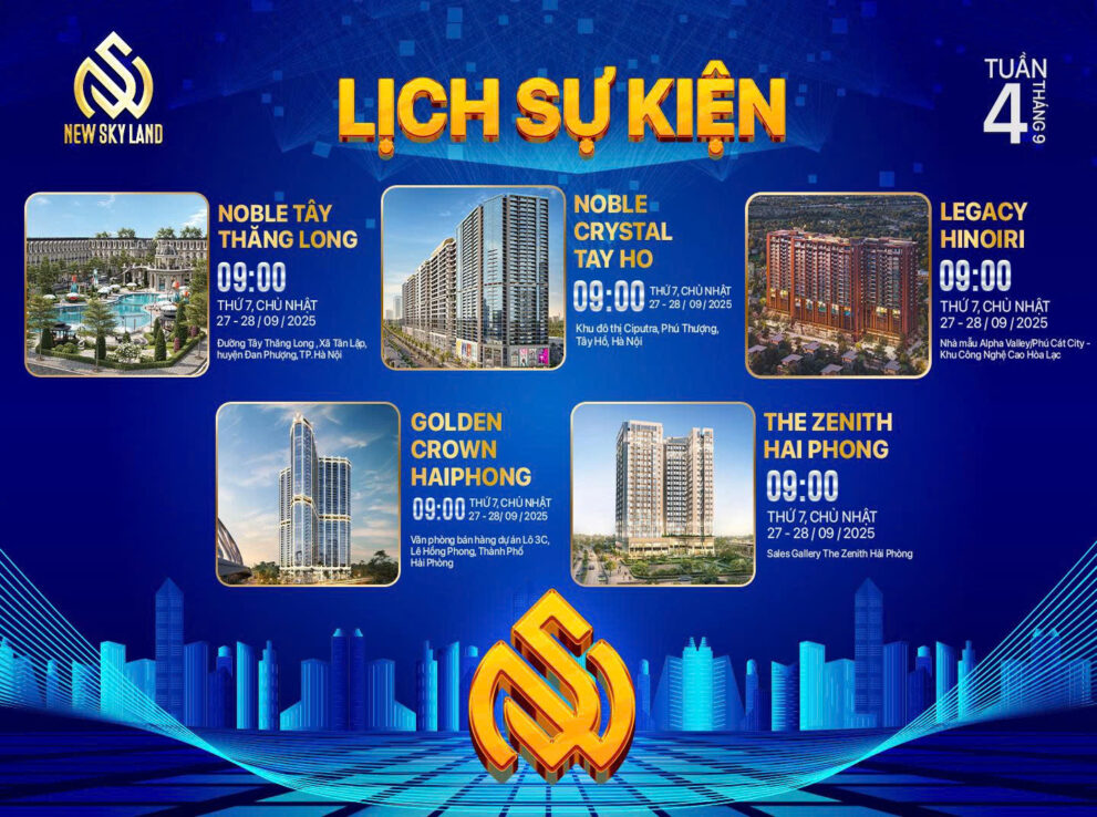 Lịch sự kiện tuần 4 tháng 9